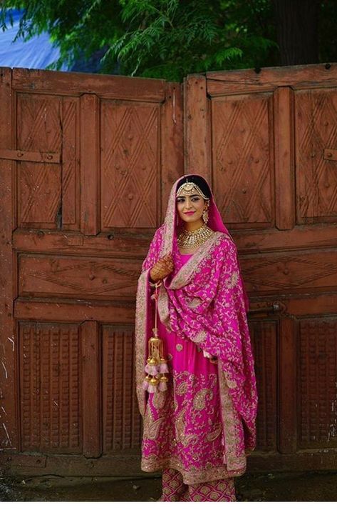 Wedding season punjabi suits pure colour hot pink Hot Pink Salwar Suit, Pink Punjabi Suit, Pink Suits Women, Punjabi Wedding Suit, Bridal Suits Punjabi, Hot Pink Outfit, Bridal Suit, Gold Suit, Lehenga Red