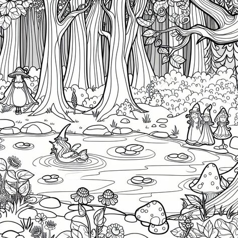 Get Lost in a Magic Forest Coloring Pages Get Lost in a Magic Forest Coloring Pages Did you know that coloring can transport you to a magical world? With Magic Forest coloring pages, you can bring the enchantment of nature and fantasy right into your home. Coloring has long been known to be a therapeutic and stress-relieving activity for people of all ages. […] The post Get Lost in a Magic Forest Coloring Pages appeared first on . Forest Coloring Pages, Forest Coloring, Inktober 2024, The Enchantments, Magic Forest, Magical World, Magical Forest, Art References, Enchanted