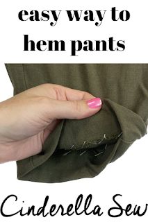 easy way to hem your pants from home! Tailor your pants to the exact length you want with no sewing machine Easy Hand Sewing, Hem Dress Pants, Sewing Hems, Pants Tutorial, Recycle Old Clothes, Sewing Pants, How To Shade, Hem Pants, Pants Skirt