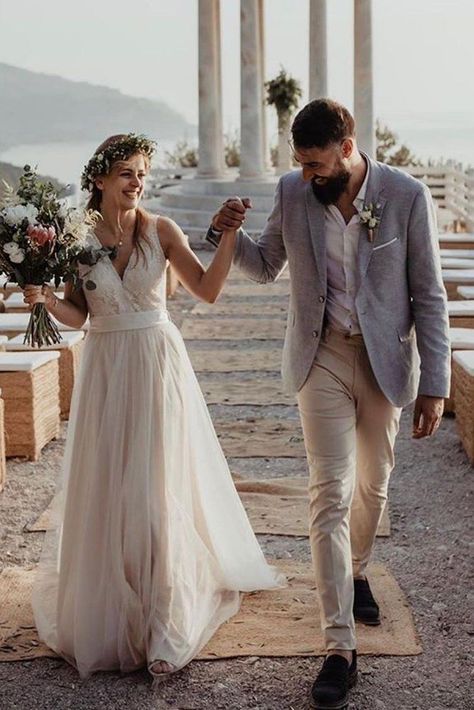 18 Stylish Groom Attire For Bohemian Wedding ❤  groom attire jaket with bouttoniere visandco the spectacular now #weddingforward #wedding #bride Beach Wedding Looks For Groom, Boho Mens Wedding Attire Casual, Boho Groomsmen Attire Bohemian, Groom Boho Wedding Attire, Casual Wedding Suit For Groom, Groomsmen Attire Summer Wedding, Casual Wedding Attire For Groom, Men Wedding Outfit Casual Groom Attire, Casual Wedding Groom Attire