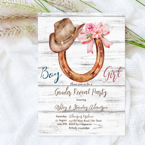 Vaquero Gender Reveal, Western Theme Gender Reveal Ideas, Western Gender Reveal Ideas, Cowboy Gender Reveal, Easter Gender Reveal Party, Country Gender Reveal, Easter Gender Reveal, Bow Gender Reveal