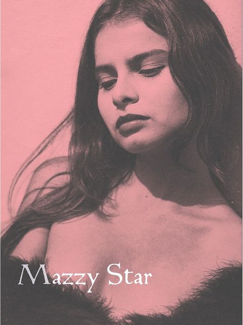 Mazzy Star Poster, Hope Sandoval, Star Poster, Mazzy Star, Vinyl Decal, Sound, Fan, Hair, Pink