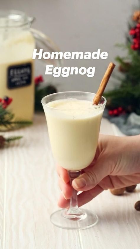 Homemade Eggnog Recipe - how to make the best Aged Eggnog at home | Eggnog recipe, Vanilla spice eggnog recipe, Alcohol drink recipes Vanilla Spice Eggnog Recipe, Aged Eggnog, Homemade Eggnog Recipe, Lots Of Presents, Eggnog Recipe Homemade, Classic Eggnog, Christmas Eggnog, Christmas Drinks Recipes, Homemade Eggnog