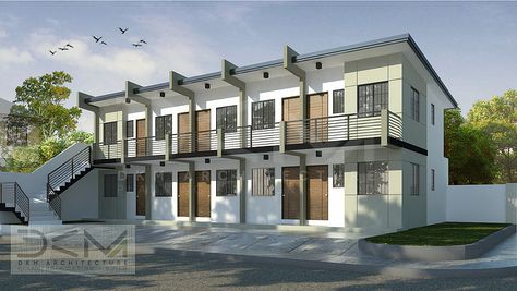 Simple finished Apartment building Simple Apartment Exterior, One Story Apartment, Apartment Exterior Design Philippines, Floor Apartment Design, One Floor Apartment, Apartment Design Exterior, Residential Exterior Design, Small Apartment Building Plans, Apartment Exterior Design