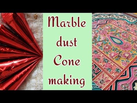 Cone Making | Marble Powder Cone for Persian Art | Cone Painting - YouTube Marble Powder Art, Cone Painting, Lippon Art, Relief Art, Persian Art, Marble Art, Texture Art, Please Do, Persian