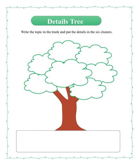 Details Tree Map Graphic Organizer Graphic Organizer Ideas Creative, Creative Graphic Organizer, Min Map, Main Idea Graphic Organizer, Peta Pikiran, Peta Konsep, Writing Circle, Graphic Organizer Template, Tree Map