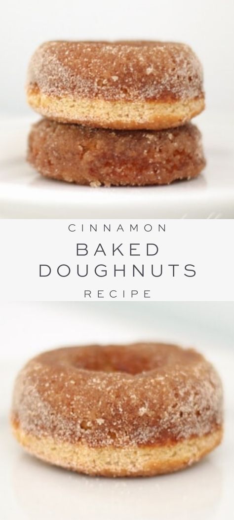 Yeastless Donut Recipe, Sweet Fritters, Sugar Donuts Recipe, Baked Doughnut Recipes, Bunco Ideas, Doughnut Recipe Easy, Baked Donut, Easy Donut Recipe, Homemade Donuts Recipe