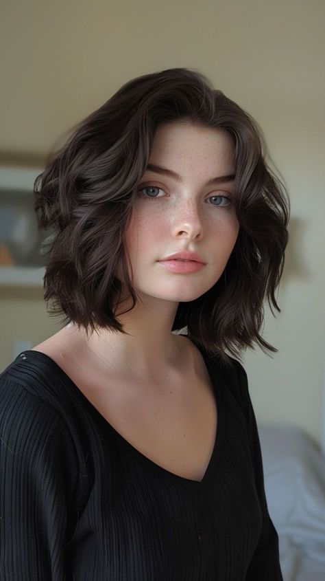 Heart Shaped Face Hairstyles, Chin Length, Hair Inspiration Short, Collar Bone, Girl Portrait, Braided Hairstyles Easy, Long Hair Girl, Medium Length Hair Cuts, Love Hair