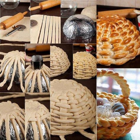 Fab Art DIY Edible Braided Bread Easter Basket | www.FabArtDIY.com  #bakery, #bread, #Easter, #recipe, #diy Braided Bread, Bread Art, Easter Bread, God Mad, Easter Dinner, Bread Basket, Challah, Bread Dough, Easter Recipes