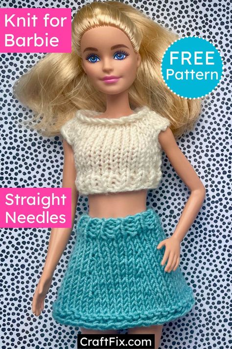 Knitting Patterns For Barbie Dolls Free, Knitting Barbie Clothes Free Pattern, Knit Barbie Doll Clothes Free Patterns, Knit Barbie Clothes Patterns Free, Barbie Doll Clothes Patterns Free Knitting, Free Barbie Knitting Patterns, Knitted Barbie Clothes Patterns Free, Barbie Knitting Patterns Free Outfit, Crochet Barbie Clothes Patterns Free