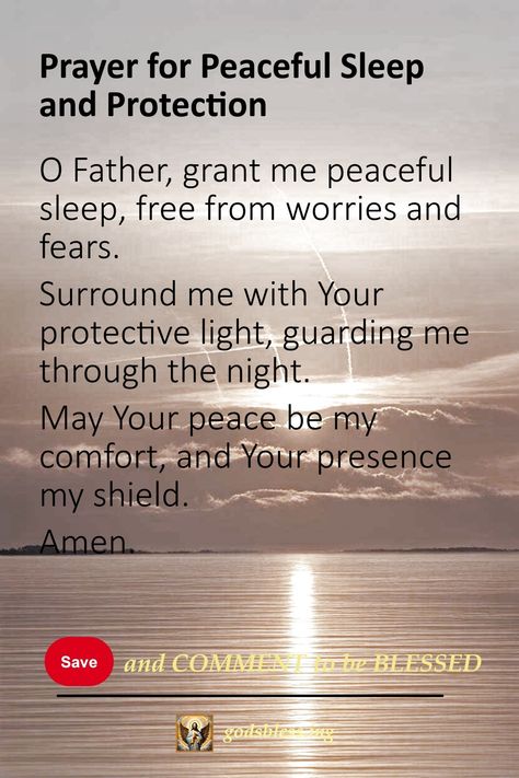 Prayer for Peaceful Sleep and Protection Bedtime Prayers For Protection, Bed Time Prayer Bedtime Night, Prayer For Bedtime, Catholic Night Prayers, Nightly Prayer Bedtime, Prayers For Bedtime, Prayers To Say Before Bed, Good Night Prayers Bedtime, Night Prayers Bedtime