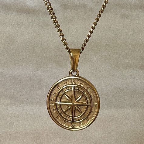 Male Compass Necklace, Pendant For Man, Mens Necklace Gold Pendant, Man Necklace Gold, Pendant Men Gold, Men Pendant Design, Mens Necklace Gold, Mens Pendant Necklace, Men's Necklace Gold