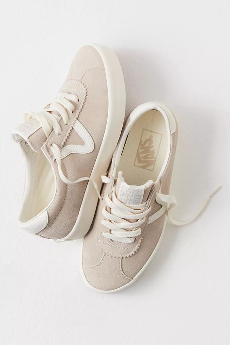 Vans Sport Low Suede Sneakers | Free People Chic Casual Shoes, Sneakers For Work Women, Sneakers With Wide Leg Trousers, Womens Fall Tennis Shoes, Farm Shoes For Women, Cute Winter Shoes For Women Casual, Womens Casual Work Shoes, Womens Fall Shoe, Teacher Tennis Shoes