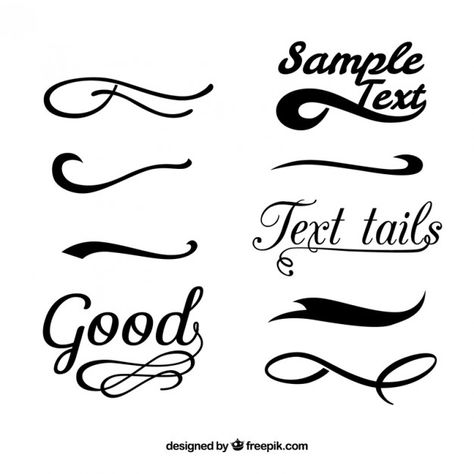 Font With Tails, Infinity Drawings, Black Panther Drawing, Black Ornaments, Svg Text, Text Dividers, Cool Stencils, Pretty Fonts, Silhouette Tutorials