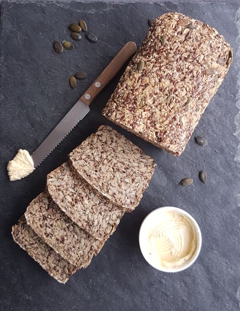 Norwegian Health Bread – The Cooking Spoon Nordic Seed Bread, Scandinavian Seed Bread, Rustic Cooking Recipes, Scandinavian Bread Recipes, Nordic Bread Recipe, Gluten Free Norwegian Recipes, Vegan Seed Bread, Bread Spices, Scandinavian Bread