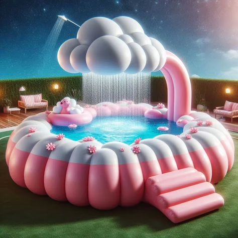 Float on Cloud Nine: The Ultimate Cloud Shape Inflatable Pool Experience Inflatable Pink Couch, Heart Shaped Inflatable Pool, Inflatable Pool At Beach, Unicorn Floaties, Unicorn Pool Float, Poolside Party, Inflatable Pool Floats, Pool Floats, Cloud Shapes