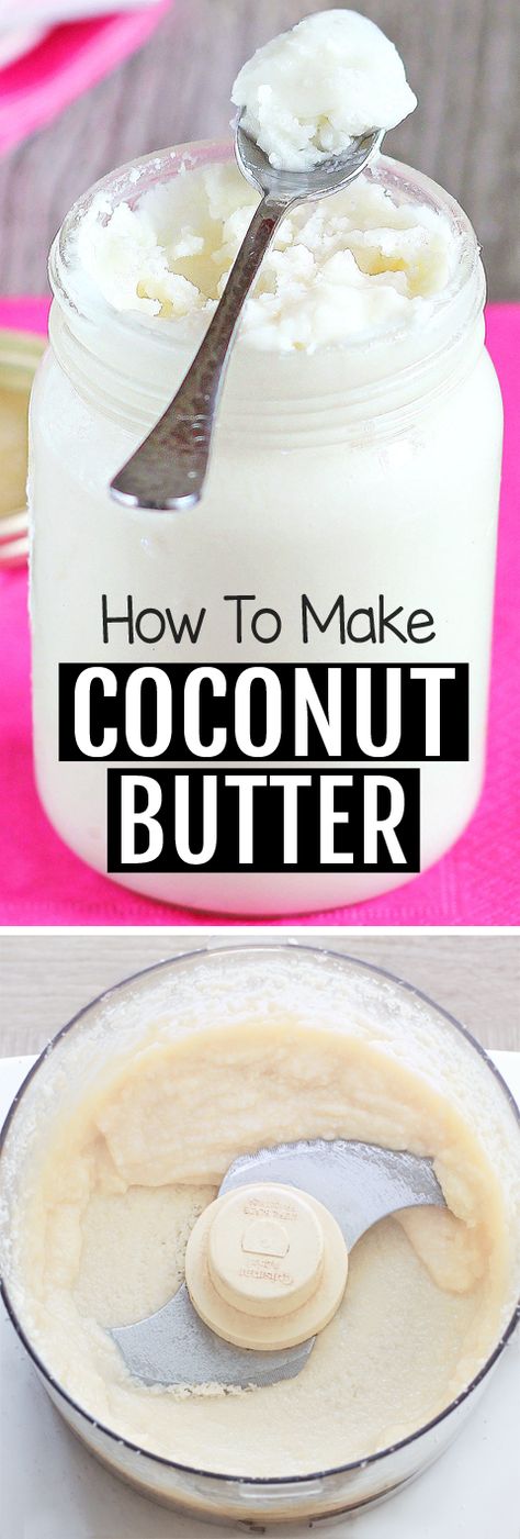 How To Make Coconut Butter, The EASY Way! Coconut Butter Recipes, Dessert Mascarpone, Chocolate Covered Katie, Cheesecake Brownies, Vegan Keto, Coconut Butter, Coconut Recipes, Nutrition Education, Butter Recipe