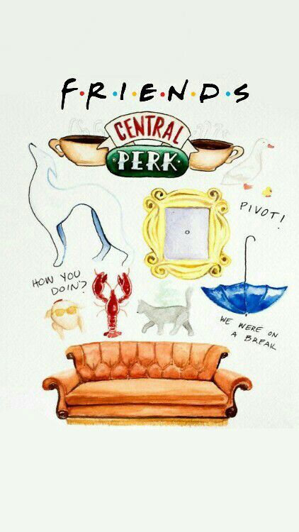 pinterest: bellaxlovee ✧☾ Deco Cinema, Smelly Cat, Merchandise Shop, Friends Tv Series, Ross Geller, Joey Tribbiani, Central Perk, Chandler Bing, I Love My Friends