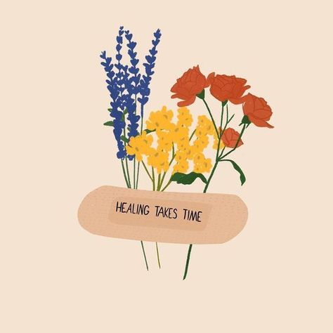 Healing takes time | #quoted Healing Takes Time, Woman Empowerment, Illustration Manga, Vie Motivation, Happy Words, Note To Self, Pretty Words, Positive Mindset, Belle Photo