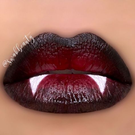 Vampire Lips, Vampire Teeth, Halloween Vampire, Matte Gloss, Lip Designs, Festival Makeup, Pencil Art Drawings, Lip Art, Halloween Looks