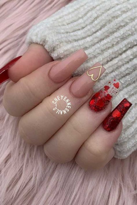 valentine nails 2019, valentine gel nails, valentines day nails 2020, valentine's day acrylic nails, valentine nails 2020, nail designs, valentines day nails 2020 #valentinenails Nail Art Cute, Vday Nails, Nails Yellow, Valentine Nail Art, February Nails, Valentines Day Nails, Nail Designs Valentines, Cute Acrylic Nail Designs, Pretty Nail Art Designs