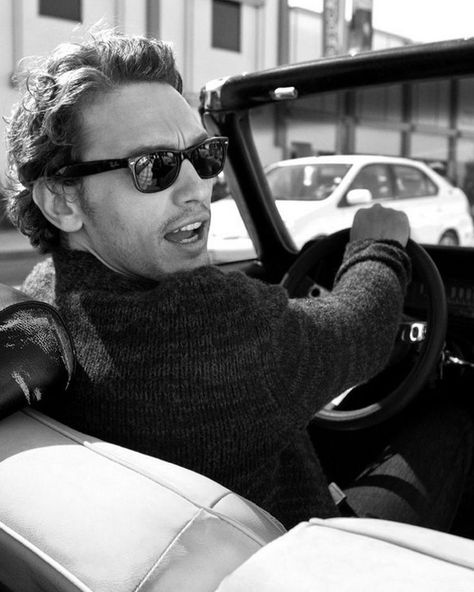 James Franco wearing RayBan Wayfarer. Black and White. RayBan sunglasses. RayBan celebrities. Celebrities wearing RayBan sunglasses. Wayfarer Men, Rayban Sunglasses Mens, New Wayfarer, James Franco, My Obsession, Tough Guy, Man Ray, Wayfarer Sunglasses, Black Men Fashion