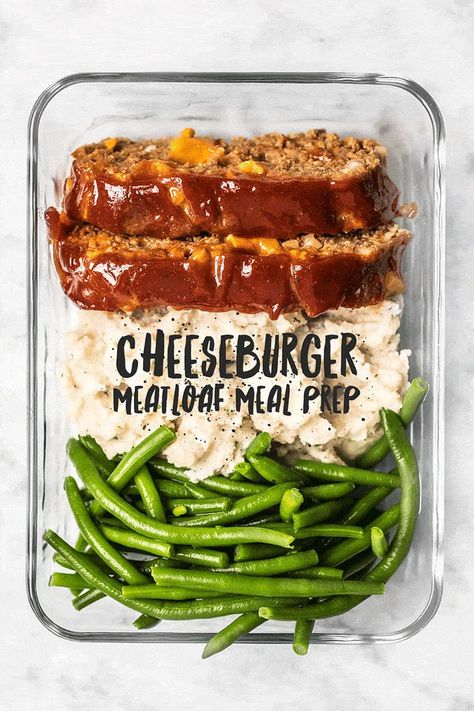 Meal Prep For Lunch Healthy, Lunch Meal Prep For The Week Chicken, Meal Prep For Athletes, Meatloaf Meal Prep, Meal Prep Ideas Healthy, Mealprep Lunch, Meal Bowls, Cheeseburger Meatloaf, Prep Meals