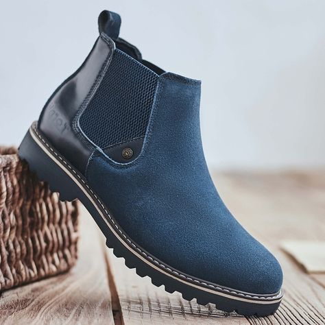 Casual Leather Boots, Mens Boots Online, Suede Chelsea Boots, Chelsea Boots Men, Long Sleeves Jacket, Chic Clothes, Men's Clothes, Fashion Chic, Clothes Online