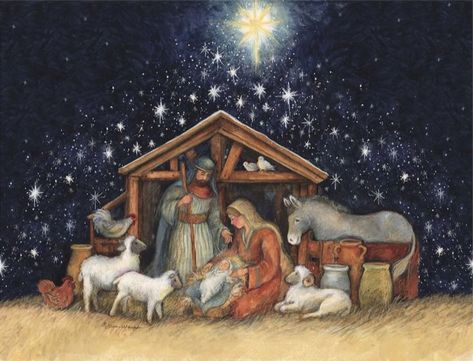 Shepherds And Angels, Nativity Silhouette, Angels Christmas, Jesus Drawings, Real Christmas, Christmas Card Art, Painted Christmas Ornaments, Jesus Painting, Christmas Nativity Scene