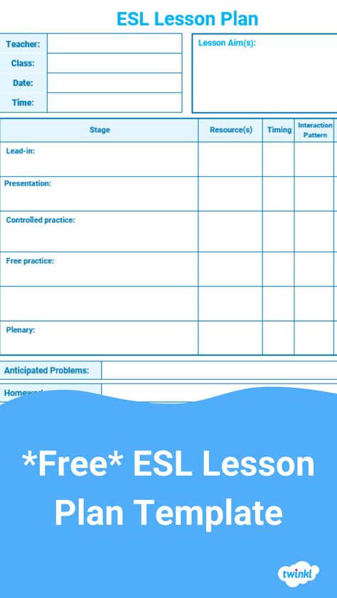 Free lesson plan template for ESL, EFL, TEFL classes and teachers. Esl Lesson Plan Template, Editable Lesson Plan Template, Lesson Plan Template Free, Writing Lesson Plans, Simple Past Tense, Daily Lesson Plan, Teaching Plan, Lesson Plan Template, Esl Lesson Plans