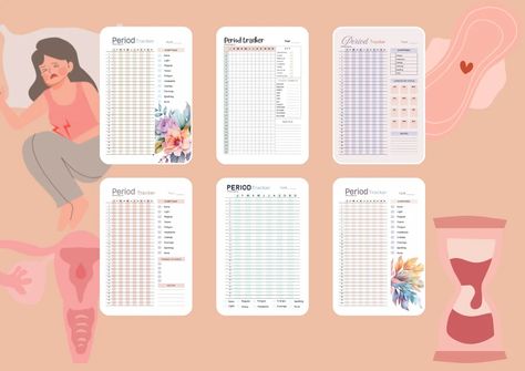 7 Free Printable Period Tracker: Your Ultimate Menstrual Cycle Calendar - AffectionTag Free Period Tracker, Printable Period Tracker, Cycle Symptoms, Menstrual Cycle Calendar, Animal Calendar, Menstrual Cycle Tracker, Mother And Baby Animals, Fertility Tracker, Cycle Tracker