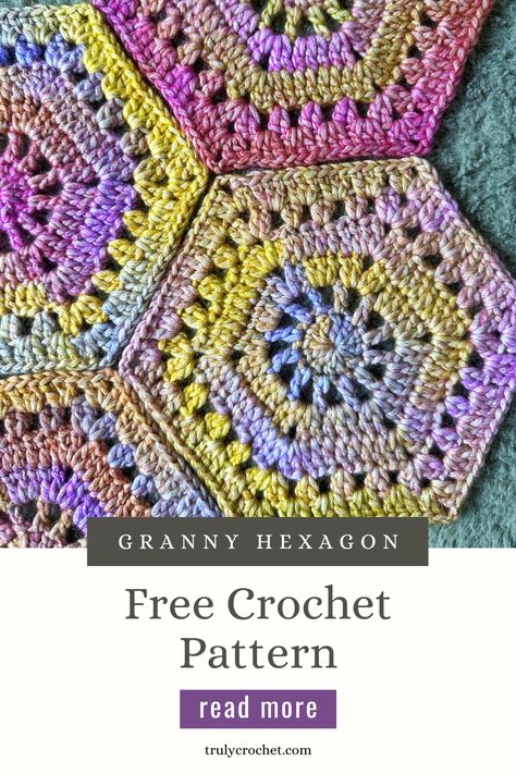 Discover the joy of crochet with our Spirit Granny Hexagon – Free Crochet Pattern,  this is an easy-to-follow crochet pattern that unlocks endless creative possibilities. This versatile granny hexagon pattern allows you to craft charming hexagonal motifs, perfect for blankets, accessories, or even home décor. Whether you’re a seasoned crocheter or just starting out, our free pattern provides detailed instructions to effortlessly create these classic granny hexagons. Octagon Crochet Pattern Granny Squares, Hexagon Crochet Coaster, Hexagon Square Crochet, Hexagon Blanket Crochet Pattern, Free Crochet Hexagon Pattern, Hexagon Knitting Pattern, Octagon Granny Square, Crochet Hexagon Pattern Free Diagram, Hexagon Motif Crochet Pattern