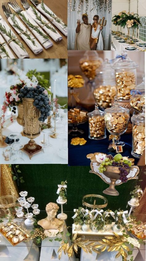 Goddess Theme Party, Greek Goddess Party, Goddess Party Theme, Rome Party, Greek Party Theme, Goddess Party, Cute Birthday Ideas, Greek Wedding, Greek Myths