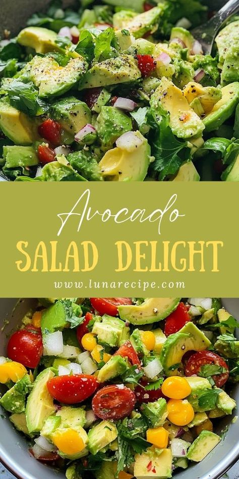 Avocado Salad is more than just a simple dish; it’s a celebration of fresh, wholesome ingredients that are both delicious and nutritious! 🥑🍅 Packed with creamy avocado, fresh veggies, and a light dressing, this salad is perfect for a healthy lunch, side dish, or light dinner. 📌 Save this pin to make a refreshing and nutritious avocado salad for your next meal! #AvocadoSalad #HealthyEats #FreshAndFlavorful #EasySalads #NutritiousMeals #WholesomeIngredients Avocado Salad Recipes Healthy, Tomato Avocado Salad Recipes, Tomato Salad Dressing, Salad Recipes Healthy, Tomato Avocado Salad, Cucumber Tomato Avocado Salad, Cherry Tomato Salad, Avocado Cucumber, Tomato Avocado