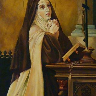 St Theresa Of Avila, Carmelite Saints, Saint Teresa Of Avila, Santi Cattolici, St Teresa, Catholic Decor, Saint Teresa, Ancient Paintings, Religious Icons