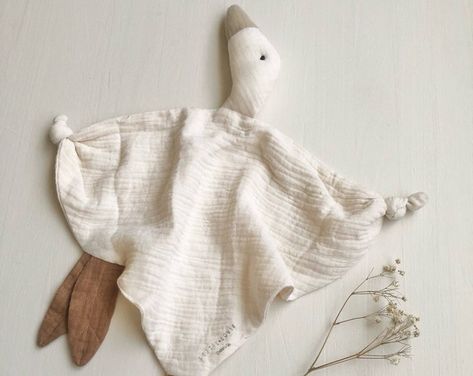 LettieLovie - Etsy Goose Lovey, Muslin Lovey, Lovey Sewing Pattern, Kent Ohio, Bunny Lovey, Baby Security Blanket, Sleep Consultant, Muslin Baby, Baby Soft Toys