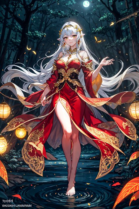 Forest Deity, Dress Animation, Glowing Forest, Ethereal Forest, Forest Queen, Forest Goddess, Enchanted Characters, Cinderella Art, Elves Fantasy