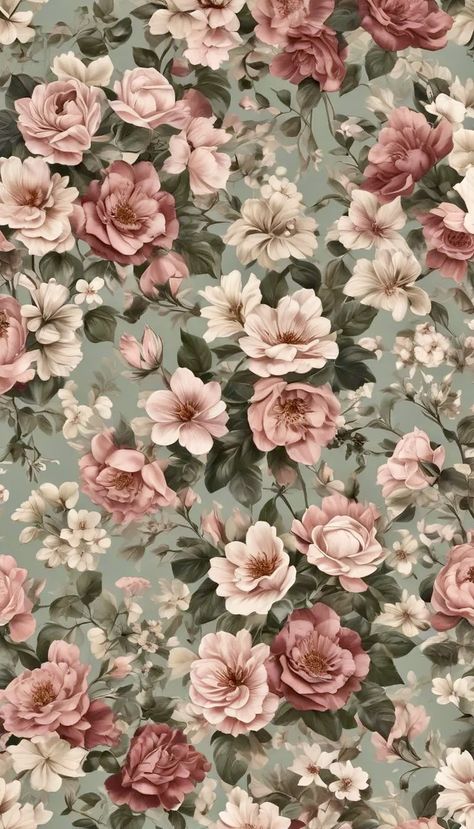 Hd Vintage Wallpaper, Vintage Floral Backgrounds, غلاف ا�لكتاب, Vintage Scrapbook Paper, Floral Wallpaper Iphone, Paper Background Design, Vintage Floral Wallpapers, Print Design Art, Flowery Wallpaper