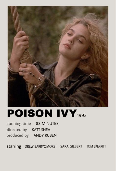 Poison Ivy Movie 1992, 2010s Tv Show, Poison Ivy Poster, Poison Ivy Movie, Ivy Poster, Film Collage, Movie To Watch List, New Movies To Watch, Disney Collage