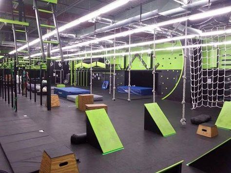 Ohio - American Ninja Warrior Gyms Indoor Obstacle Course For Adults, Ninja Warrior Obstacle Course, American Ninja Warrior Obstacles, Ninja Warrior Gym, Parkour Gym, Football Factory, Parkour Training, Ninja Warrior Course, Adult Playground