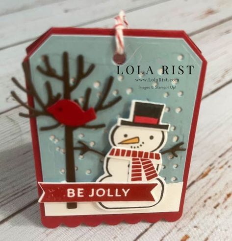 Christmas Gift Tags Stampin Up, Tags Stampin Up, Homemade Tags, Christmas Gift Tags Handmade, Christmas Craft Fair, Apple Season, Wrapping Gift Cards, Stampin Up Catalog, Stampin Up Christmas