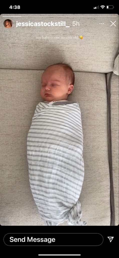 Jessica Stockstill, One Month Old, Bean Bag Chair, Baby Face