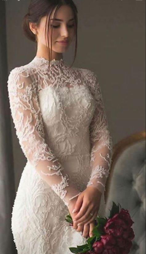 Wedding Gowns Christian, Plain White Wedding Dress, Wedding Dresses Lace Sleeves Modest, Christian Wedding Dress, Christian Wedding Gowns, Christian Bride, Simple Wedding Gowns, Bride Dress Simple, Classy Wedding Dress