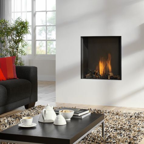 Contemporary Gas Fireplace, Flame Picture, Fireplace Gallery, Fireplace Fender, Direct Vent Fireplace, Fireplace Beam, Narrow Rooms, Small Fireplace, European Home