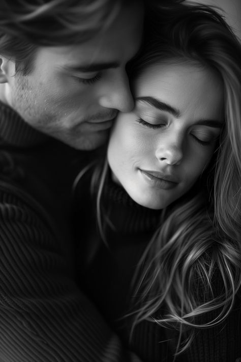 Deep Love Photoshoot, Classic Couples Photoshoot, Monochrome Photography Ideas, Black And White Couple Portrait, Couples Black And White Photography, Classic Couple Aesthetic, Perfect Couple Aesthetic, Elegant Couple Poses, Classic Couple Photoshoot