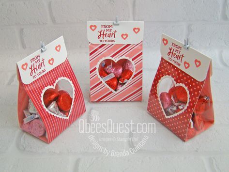 Diy Box Gift, Valentine's Boxes, Treat Packaging, Heart Window, 3x3 Cards, Valentine Boxes, Valentine Treat, Valentine Love Cards, Box Tutorial