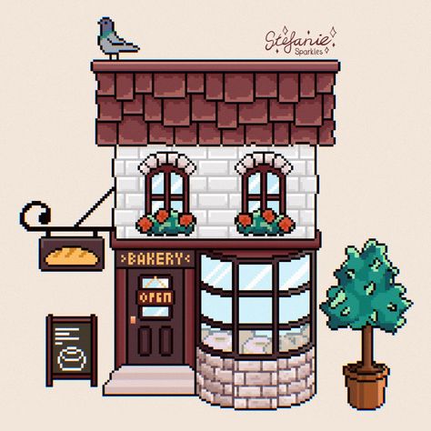 Welcome to my charming pixel bakery! 🥐 Sweet treats and cute vibes are always on the menu! #pixelart #8bit #pixaki #cutebakery #bakeryillustration #cutevibes Environment Projects, Cute Bakery, On The Menu, The Menu, Cute Illustration, Pixel Art, Art Inspo, Sweet Treats, Art