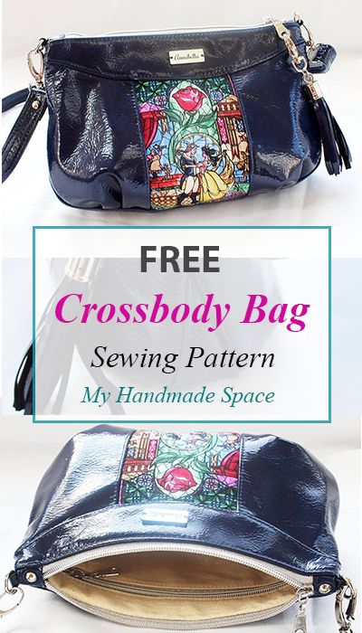 Diy Purse Patterns, Crossbody Purse Patterns, Bag Free Sewing Pattern, Bag Free Pattern, Purse Patterns Free, Sew Bags, Diy Dog Collar, Crossbody Bag Pattern, Bag Inspiration