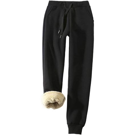 These Joggers Lined With Teddy Fleece Are a Winter Weather Dream, and They're Under $40 Athletic Sweatpants, Womens Sherpa, Warm Pants, Sports Trousers, Fleece Sweatpants, Mens Dress Pants, Fleece Pants, Sweat Pants, Sherpa Lined