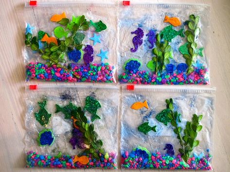 Aquarium Craft Preschool, Craft Aquarium, Kids Aquarium, Aquarium Craft, Classroom Art Projects, Vbs Crafts, Ocean Crafts, Kid Craft, Elementary Art Projects